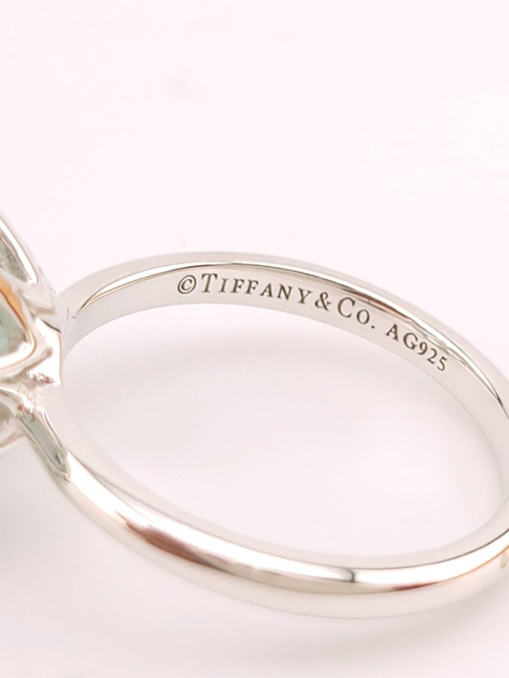 Tiffany & Co. Sterling Silver Green Prasiolite  Sparklers Cocktail Flower Ring 6 - Picture 6 of 9